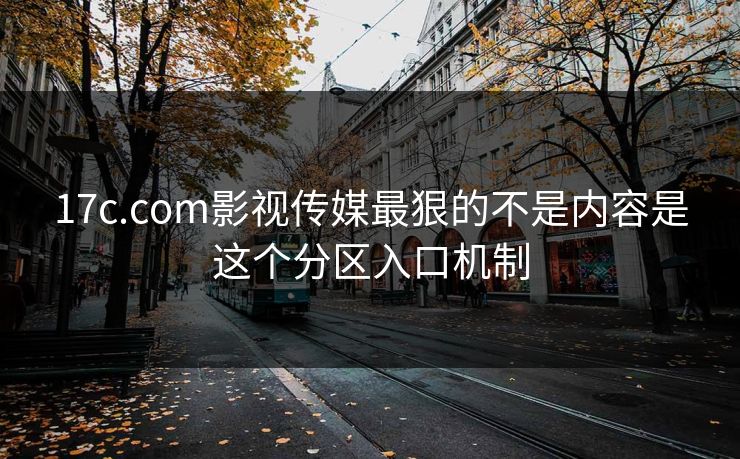 17c.com影视传媒最狠的不是内容是这个分区入口机制